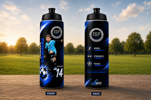 Personalised Football Water Bottle