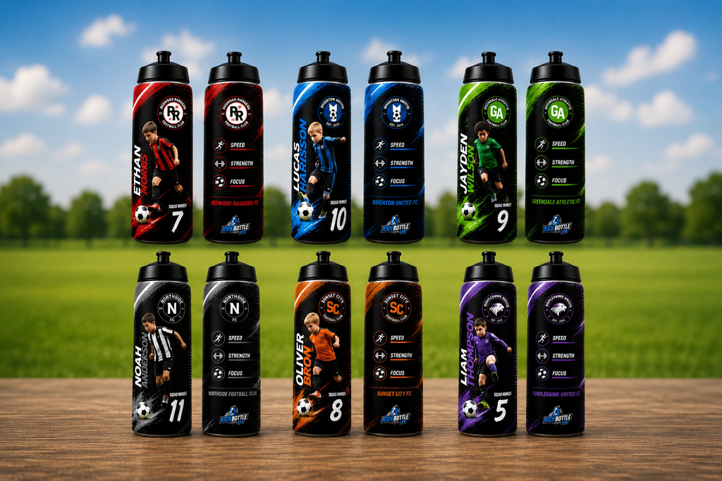 Personalised Football Water Bottle